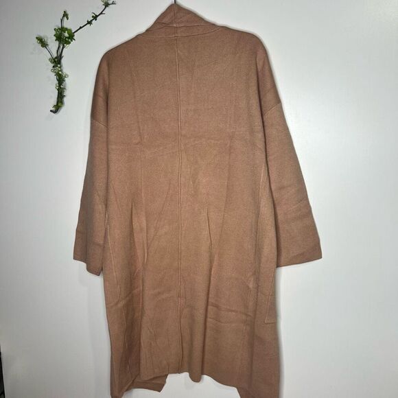 Anrabess Long Duster Cardigan Sweater Coat Camel Tan Brown Sz XL NWT! - Picture 8 of 9